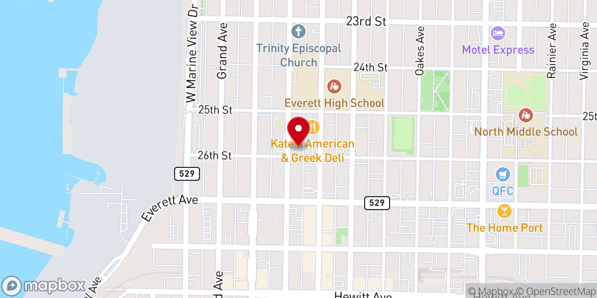 Map showing location of Westminster Presbyterian Church