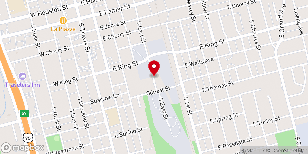 Map showing location of Payne Chapel African Methodist Episcopal Church