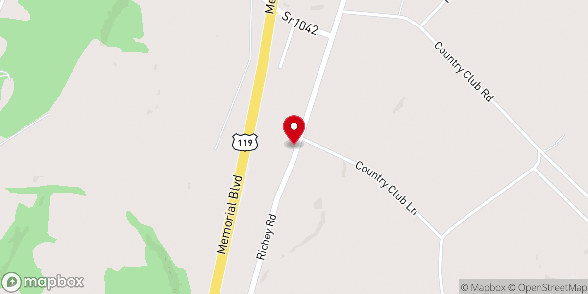 Map showing location of Pennsville Baptist Church