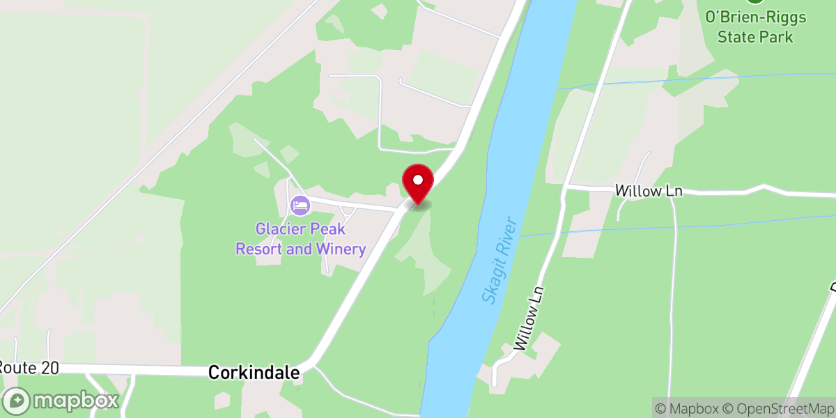 Map showing location of Upriver Chapel