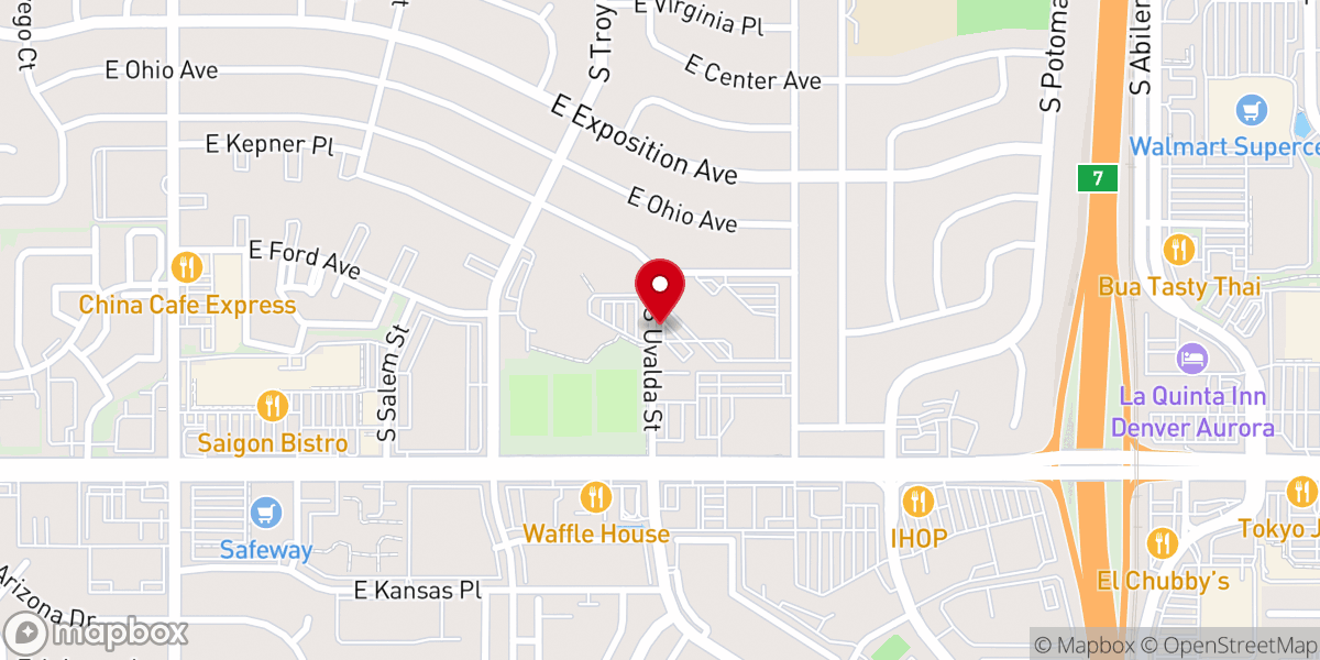 Map showing location of Ebenezer Ghanaian Presbyterian Church