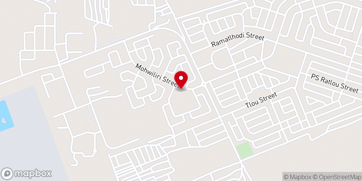 Map showing location of Assemblies of God - BTG