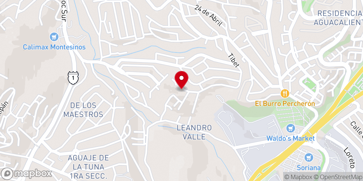 Map showing location of Templo Eben-ezer Iglesia Cristiana Evangélica
