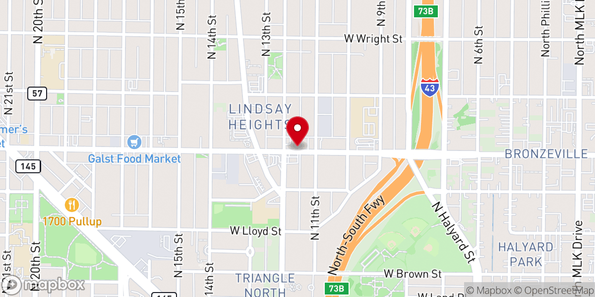 Map showing location of Congregation of Yahweh Milwaukee