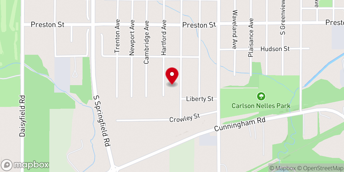 Map showing location of The Park Church