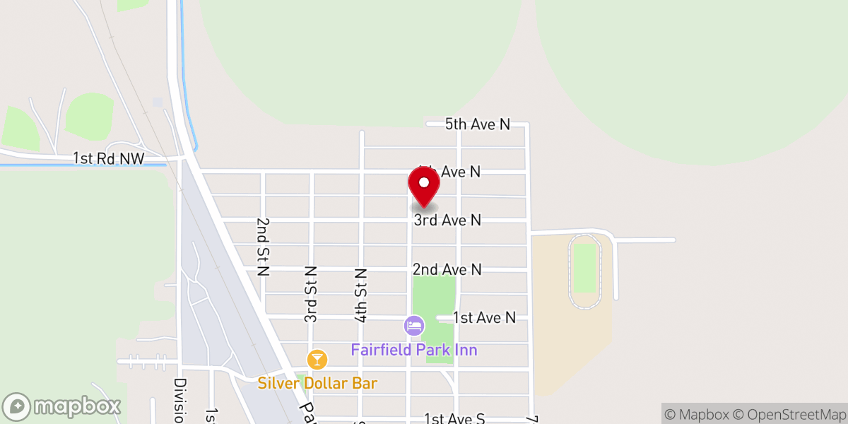 Map showing location of Grace Lutheran Church