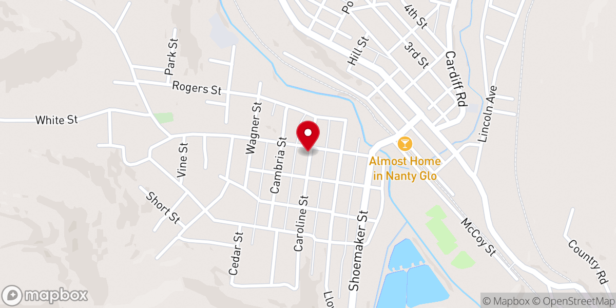 Map showing location of St Mary's Church