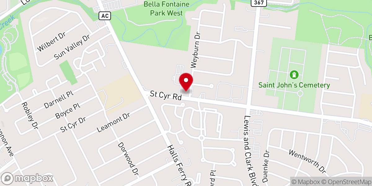 Map showing location of Open Door Christian Center
