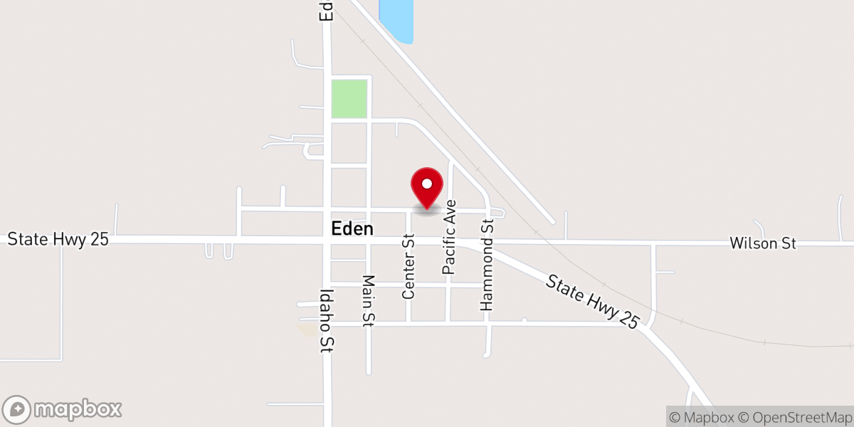 Map showing location of Eden Church of Christ Inc