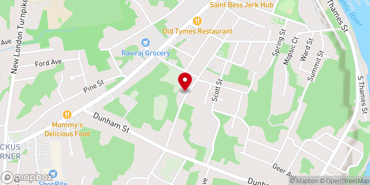 Map showing location of Saints Peter & Paul Church