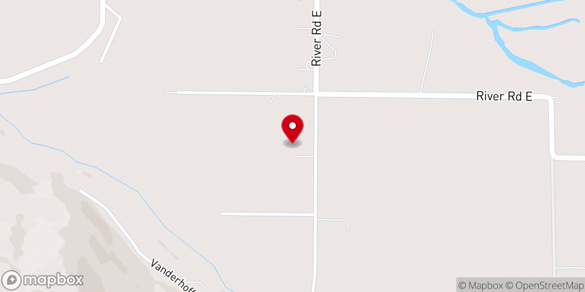 Map showing location of Plains Bible Chapel