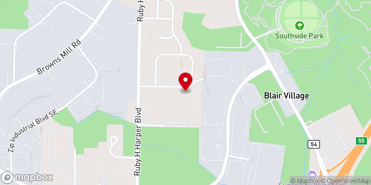 Map showing location of Solomon Temple Missionary Baptist Church