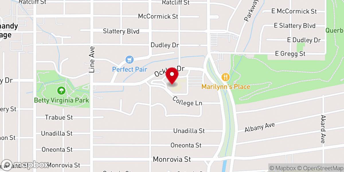 Map showing location of First Baptist Shreveport