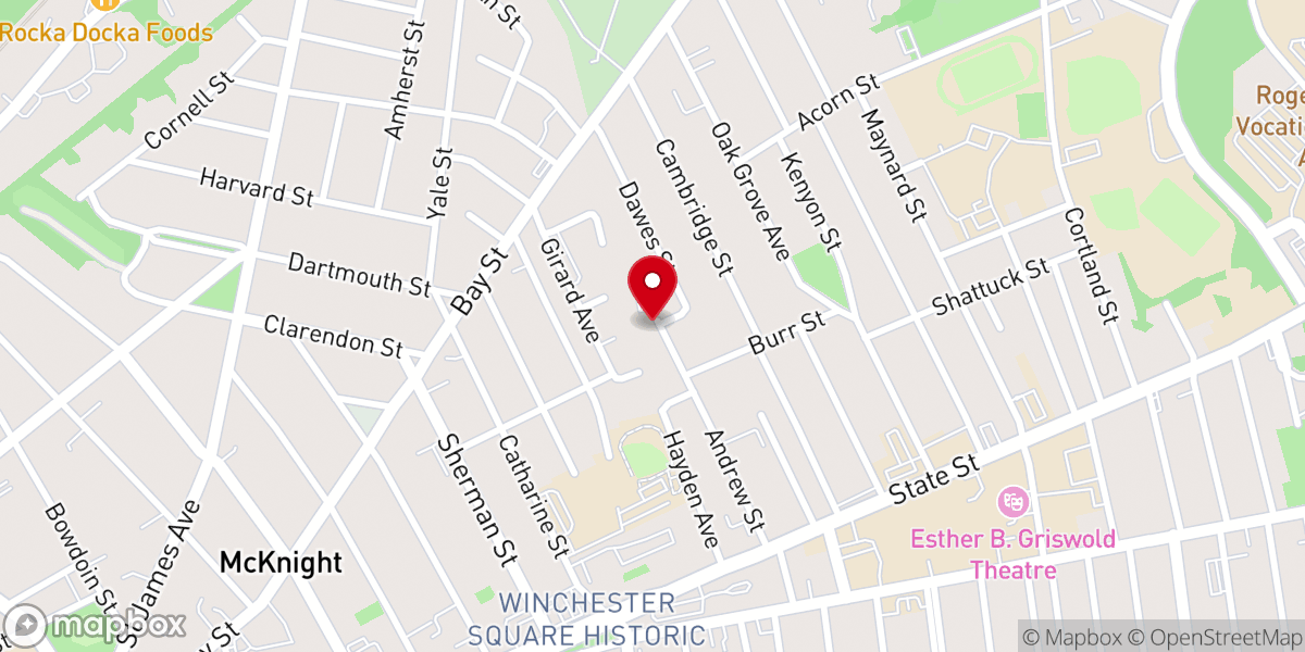 Map showing location of True Vine Church