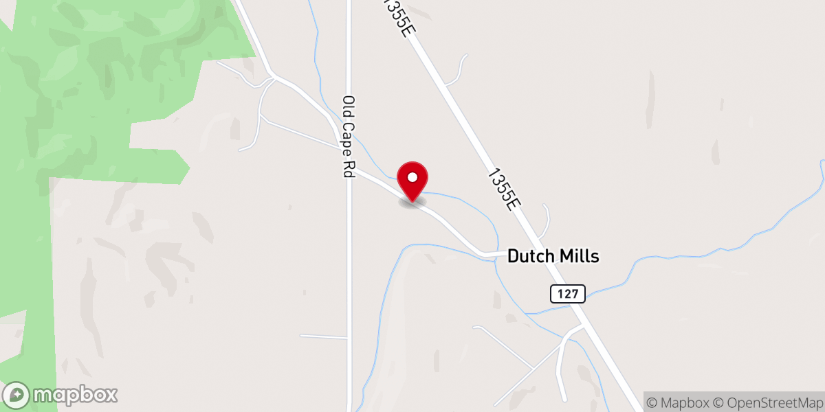 Map showing location of Double R Excavating