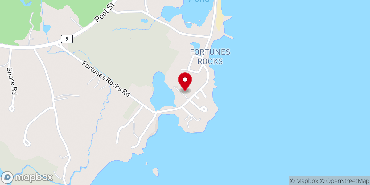 Map showing location of St. Philip's by the Sea Episcopal Chapel