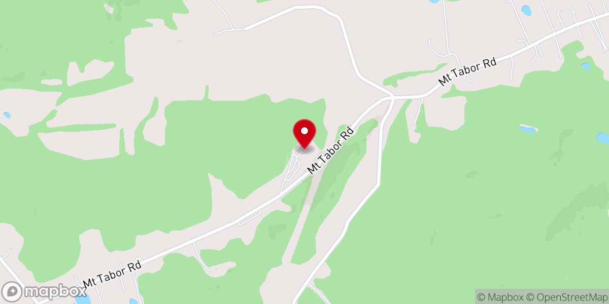 Map showing location of Mount Tabor Church