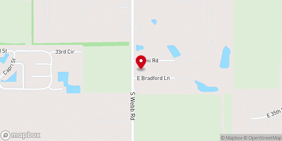 Map showing location of Community of Christ Webb Road congregation