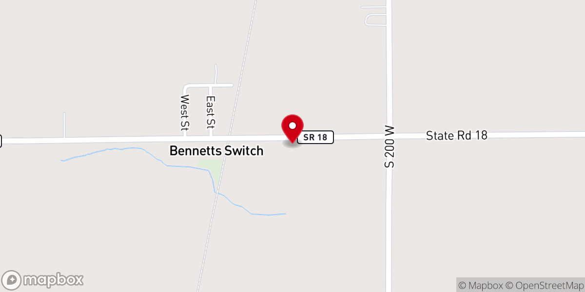 Map showing location of Bennetts Switch Community Church