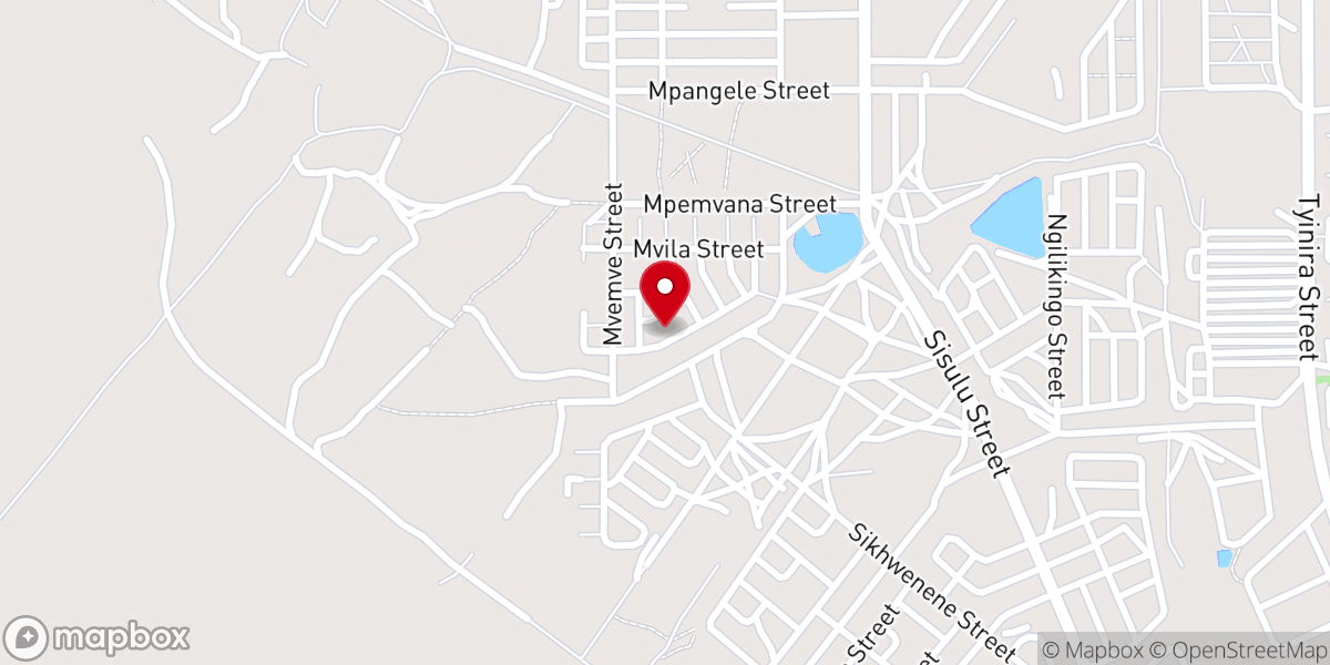 Map showing location of The King Apostolic Church in Zion of SA