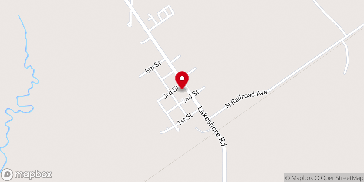 Map showing location of Lakeshore Baptist Church - Food Distribution Center
