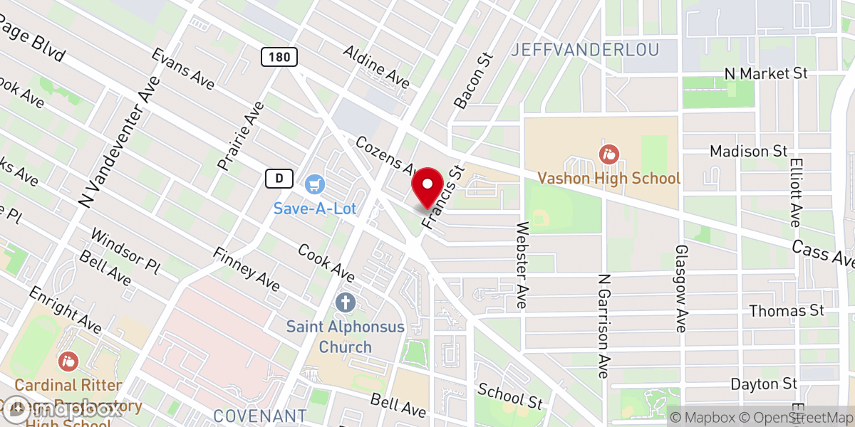 Map showing location of Faith Temple Pentecostal Church