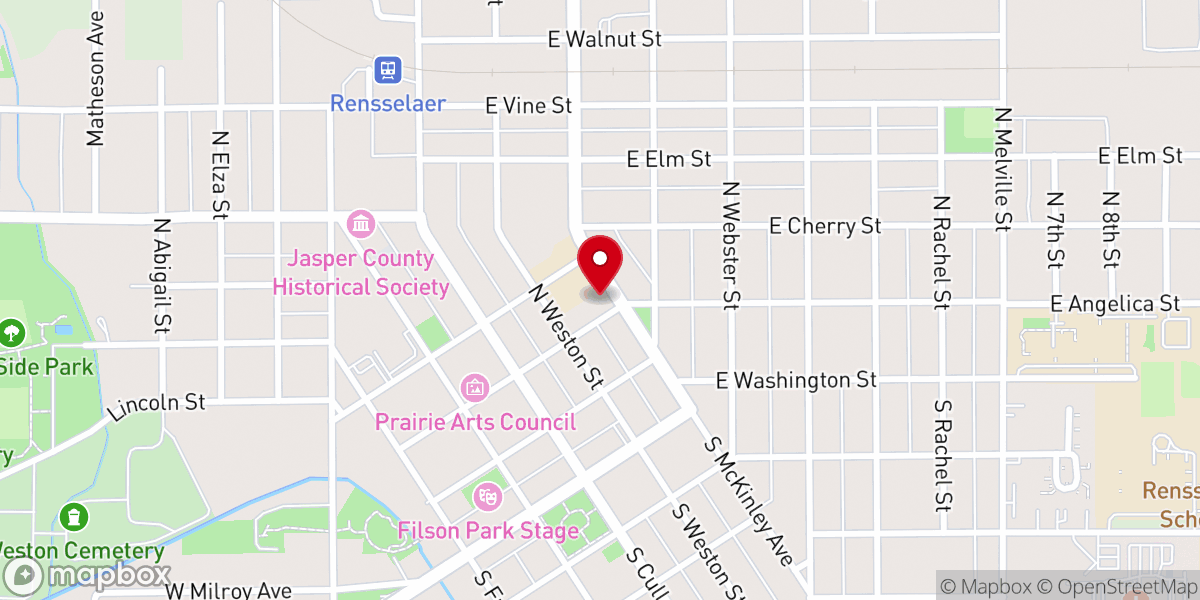 Map showing location of St Augustine Catholic Church