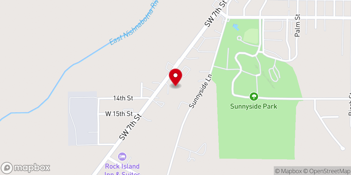 Map showing location of First Church of Christ