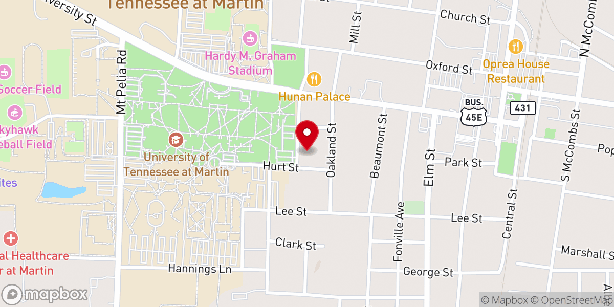 Map showing location of Interfaith Student Center