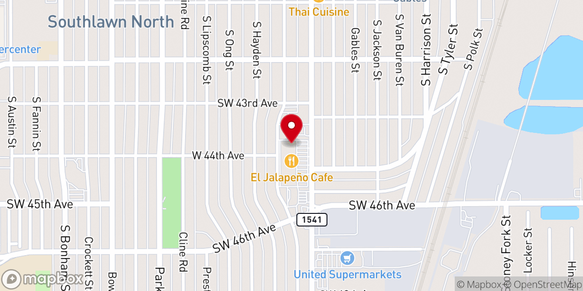 Map showing location of Redemptive Word Church