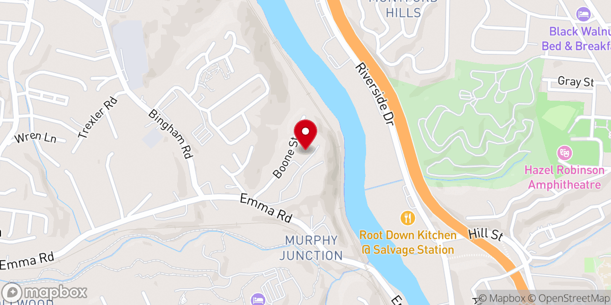 Map showing location of Christian Church of Hope