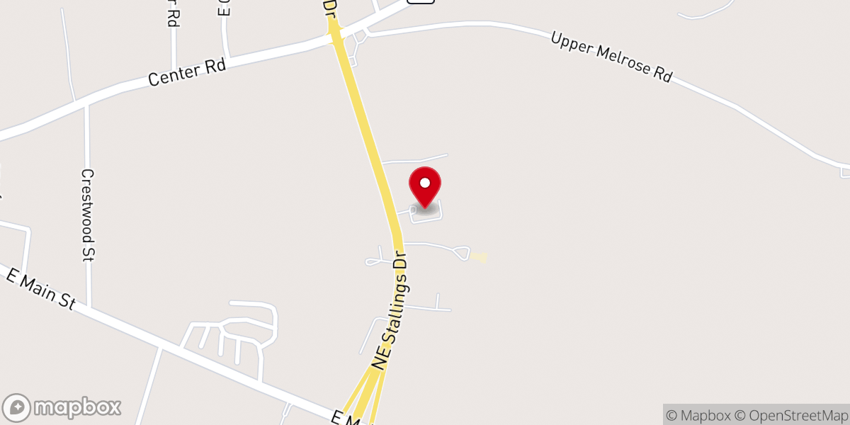 Map showing location of Grace Covenant Presbyterian Church