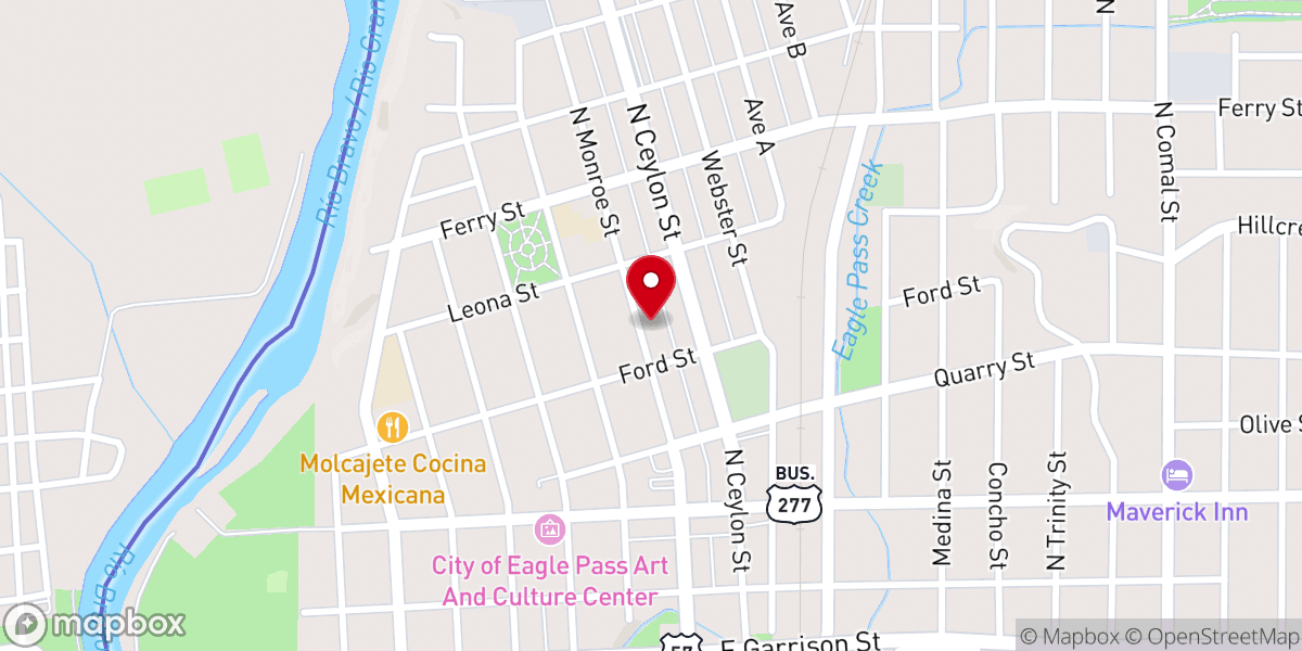 Map showing location of Templo Cristiano El Sinai AD