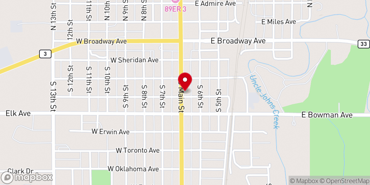 Map showing location of St Peter & Paul School