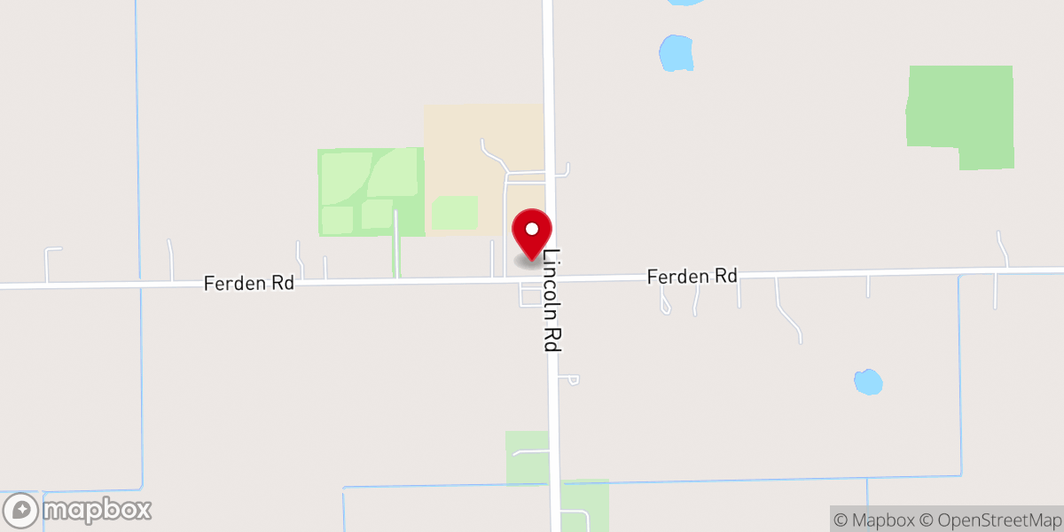 Map showing location of St Michael Church-Maple Grove