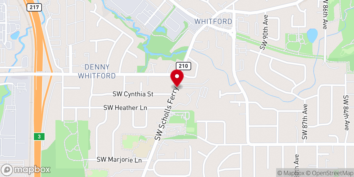 Map showing location of Portland Community Church