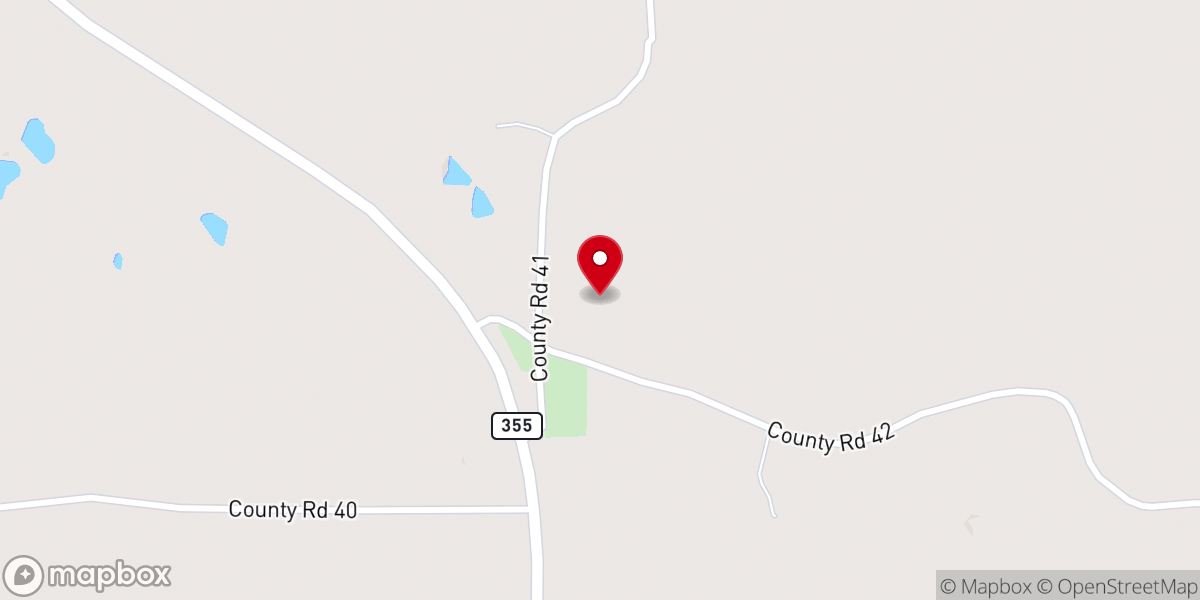 Map showing location of Bethel Church