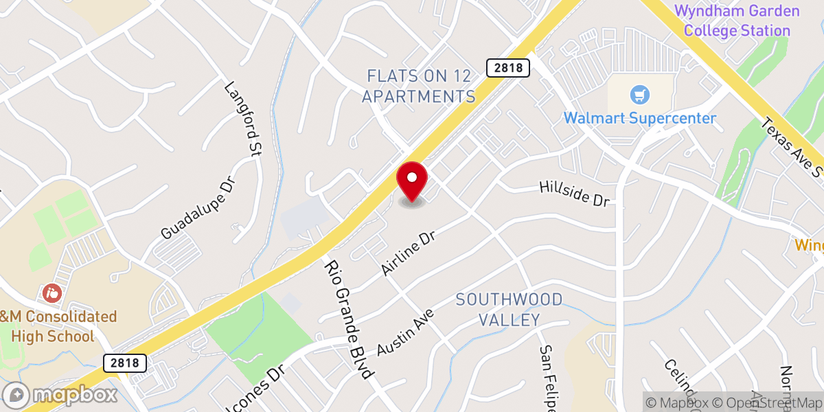 Map showing location of Friends Congrigational Church