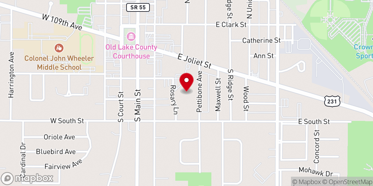 Map showing location of Saint Mary's Church Food Pantry