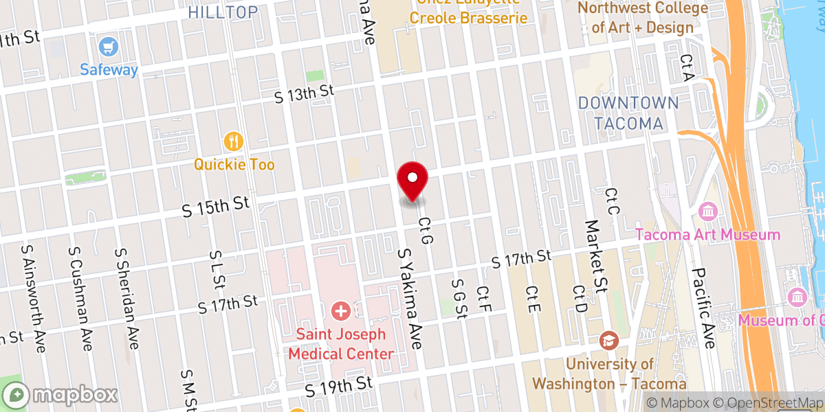 Map showing location of St. Nicholas Greek Orthodox Church