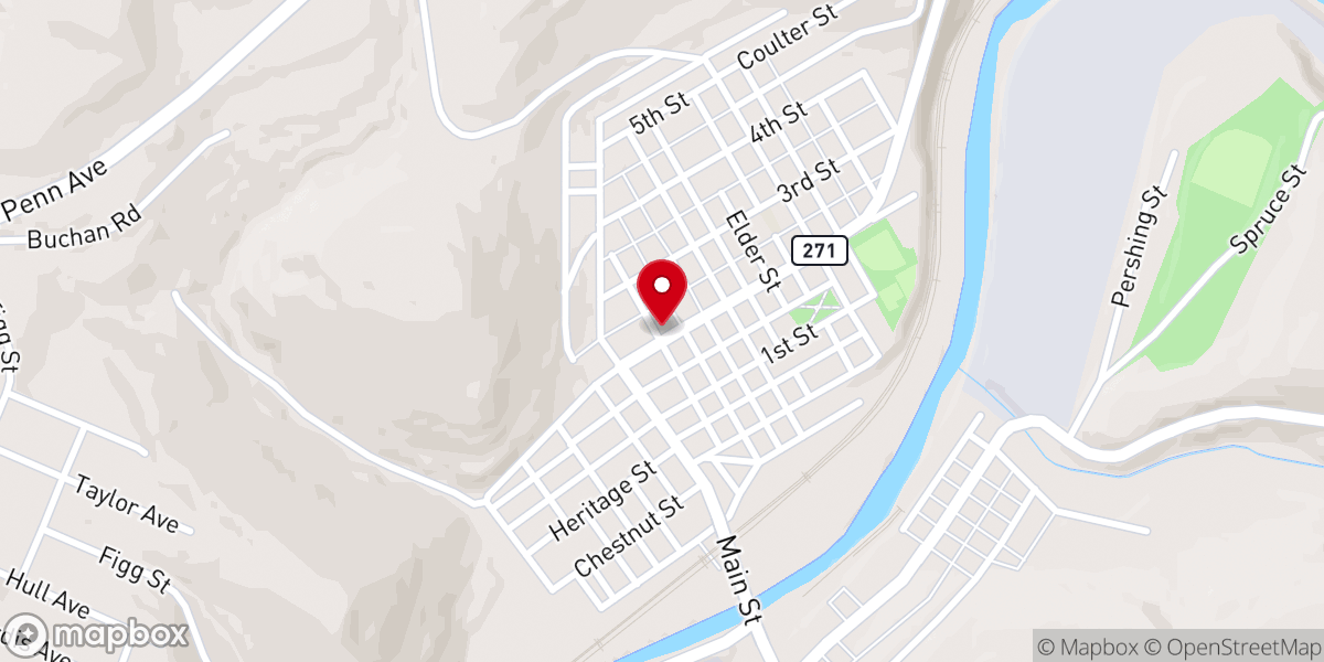 Map showing location of Church of the Transfiguration Office / Rectory