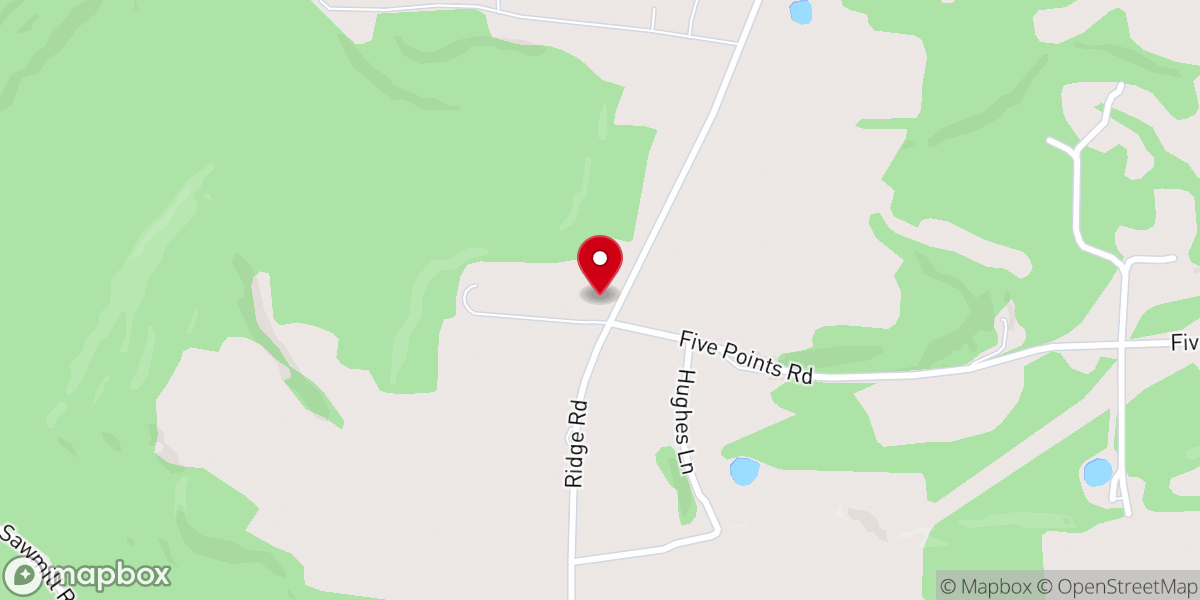 Map showing location of Mount Joy Church
