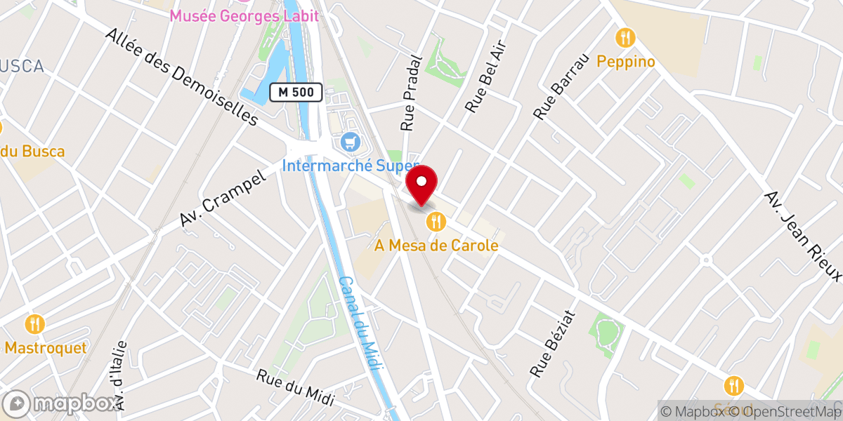 Map showing location of Église Saint-Joseph de Toulouse