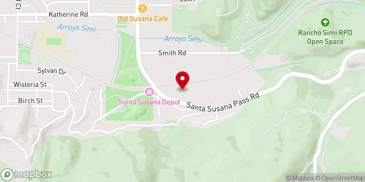 Map showing location of Simi Hills Christadelphian Ecclesia