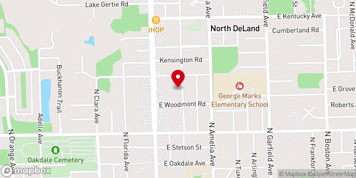 Map showing location of DeLand Spanish SDA Church