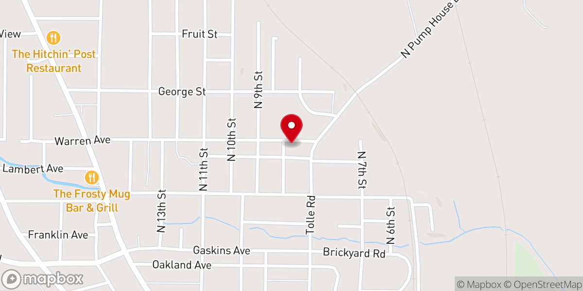 Map showing location of Bible Missionary Church