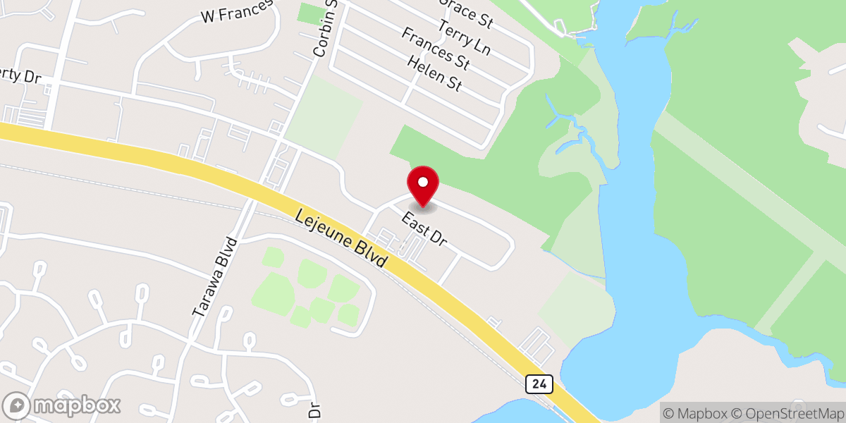Map showing location of Pillar Church of Jacksonville