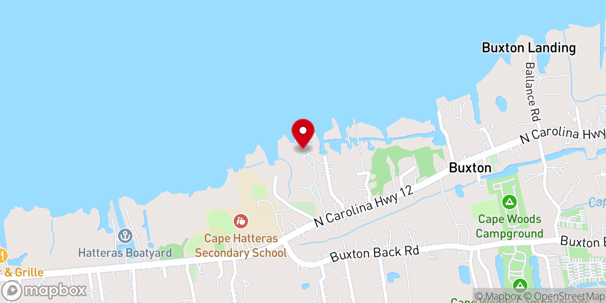 Map showing location of Our Lady of the Seas Catholic Church