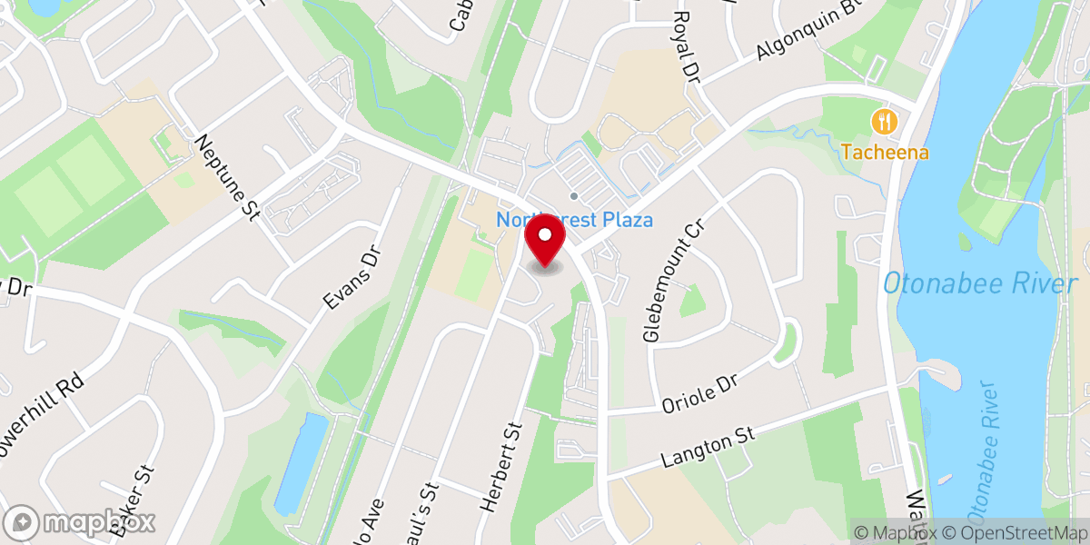Map showing location of St Stephen's Presbyterian Church
