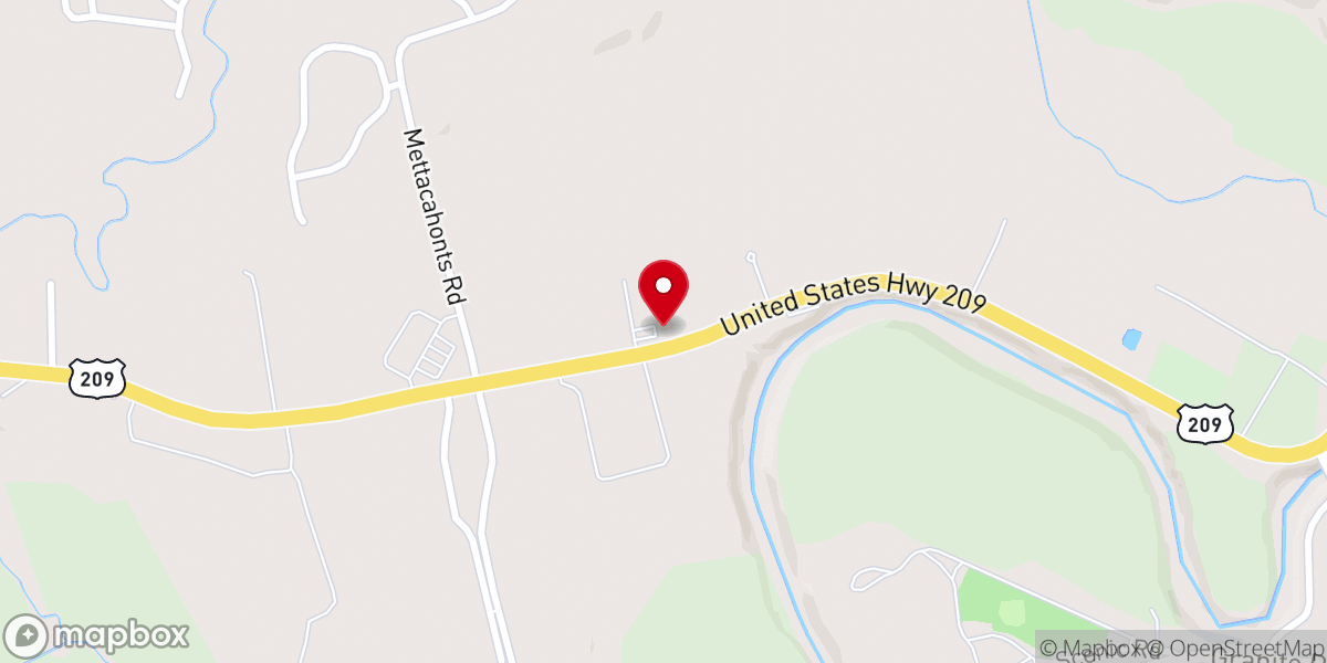 Map showing location of Rochester Reformed Church